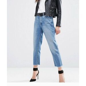 DL1961 Patti Straight Leg, Raw Hem Jeans 27